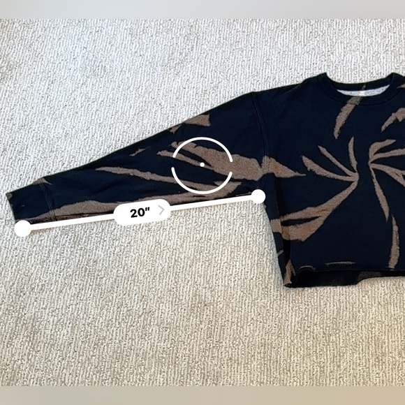 Champion bleach dyed cropped sweatshirt - Picture 7 of 10